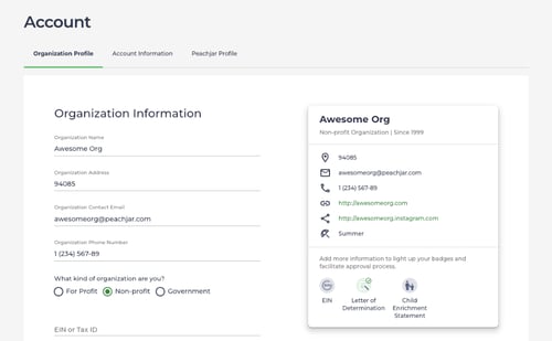 Org Profiles