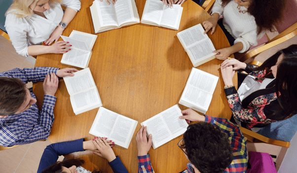 Students in study circle