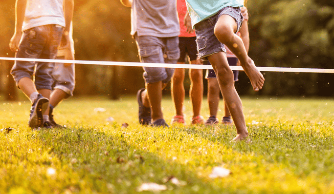 Kids playing outside