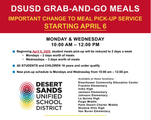 DSUSD Grab and go meals