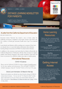 distance learning newsletter